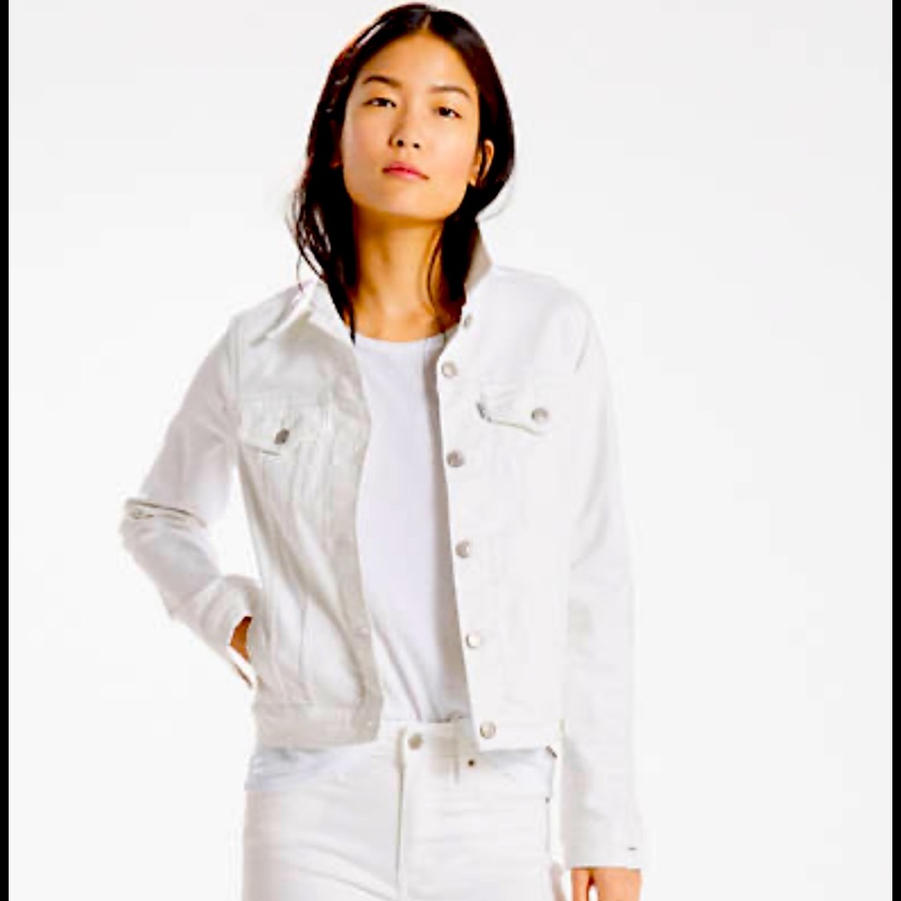Levi’s Women's White Original Trucker Jean Jacket